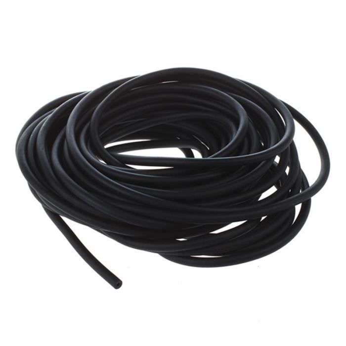 Tubes D'Exercice Caoutchouc Bande de RéSistance Catapult Dub Slingshot éLastique, Noir 10M