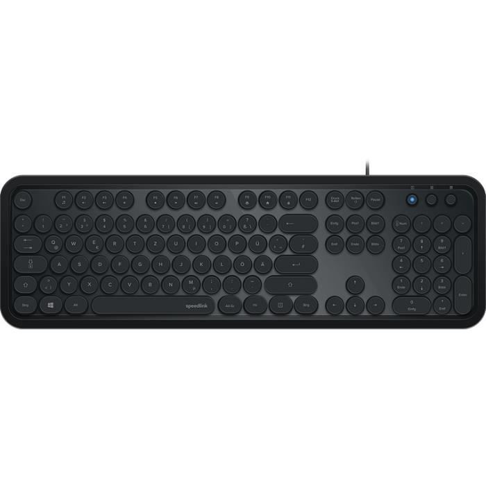 SPEEDLINK CIRCLE, Standard, Avec fil, USB, QWERTZ, Noir