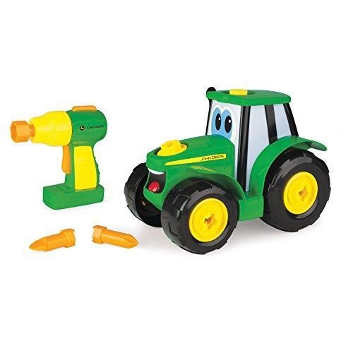 TOMY - Jeu de Construction Enfant,Je construis Mon Johnny de John Deere 46655, Jeu d'Assemblage, Jouet Éducatif, Jeu Pre 4665