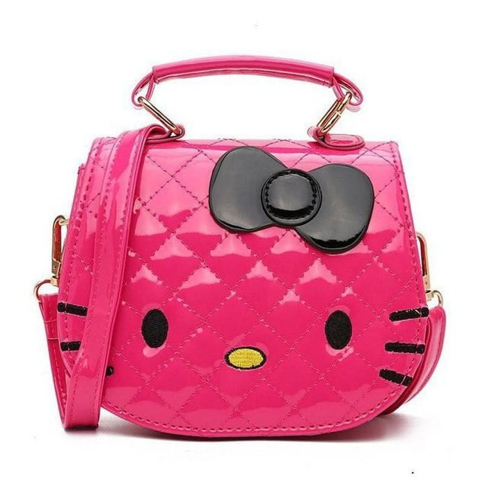 hello kitty messenger bag cartoon kids bag tote bag sac à bandoulière fille mode mignonne princesse sac rose rouge