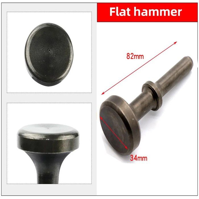Kit De 8 Têtes De Rivet Pour Marteau Pneumatique - Pour Rivets Creux, Pleins Et Semi-creusés (tailles 2mm à 10mm)