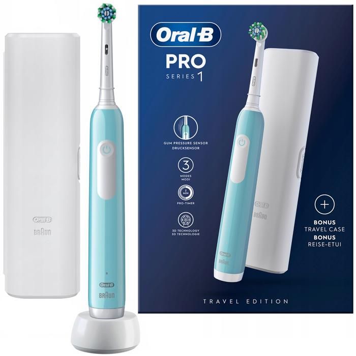 Brosse à Dents électrique Oral-B PRO 1 - Bleue - Rechargeable - Neuve Sous Blister