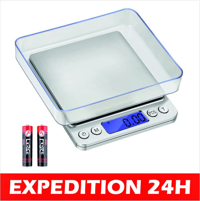 TIST Cuisine Pesant Numérique Portable Balance Électronique Poche Précision Bijoux Balance Poids Balance Cuisine Outils (500g 0.01g) (Size : 500g 0.01g - Foto 3