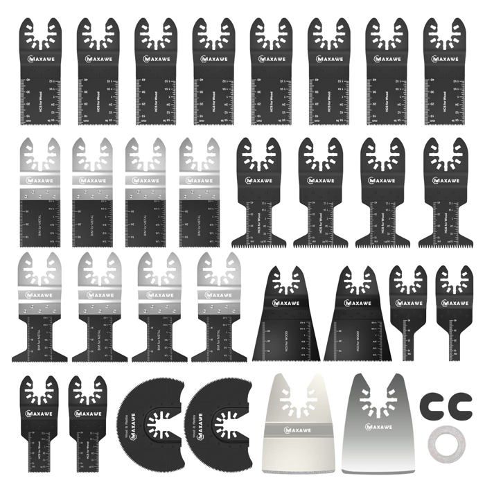 Lames De Scie Oscillante Multifonction - Lot De 3 Pour Bois, Placoplâtre, Matériaux Non Métalliques
