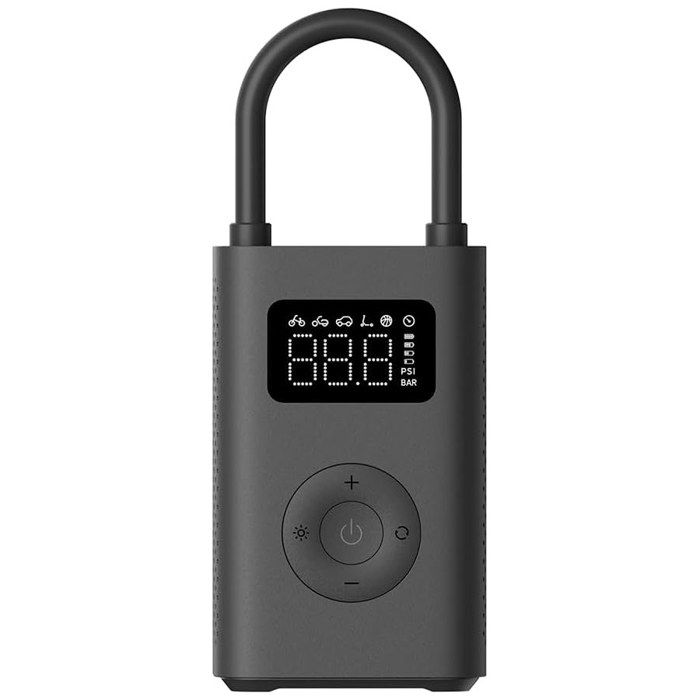 Compresseur à air portable - XIAOMI - Mi Air Pump 2 - Lampe torche intégrée - Affichage batterie précis - Noir Compresseur à air portable - XIAOMI - Mi Air Pump 2 - Lampe torche intégrée - Affichage batterie précis - Noir