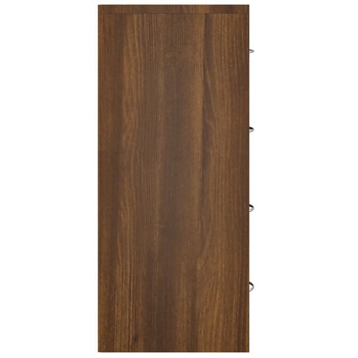 Promotion mai * Buffet bahut - Armoire de rangement - avec 4 tiroirs 60x30 5x71 cm Chêne marron EU5911342582
