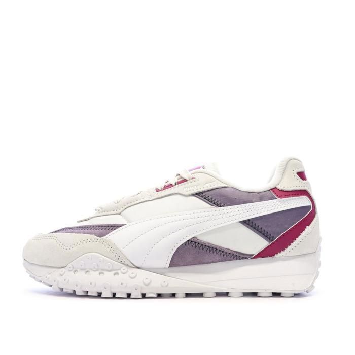 Puma Baskets Blanches/Violettes Femme Puma Blktop