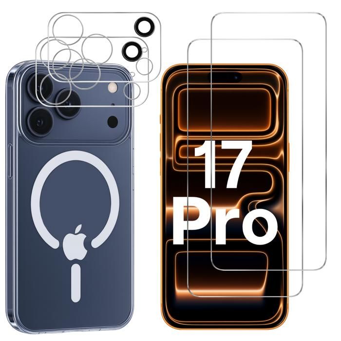 DOMAVER Coque pour iPhone 17 Pro Max compatible avec Mag-Safe