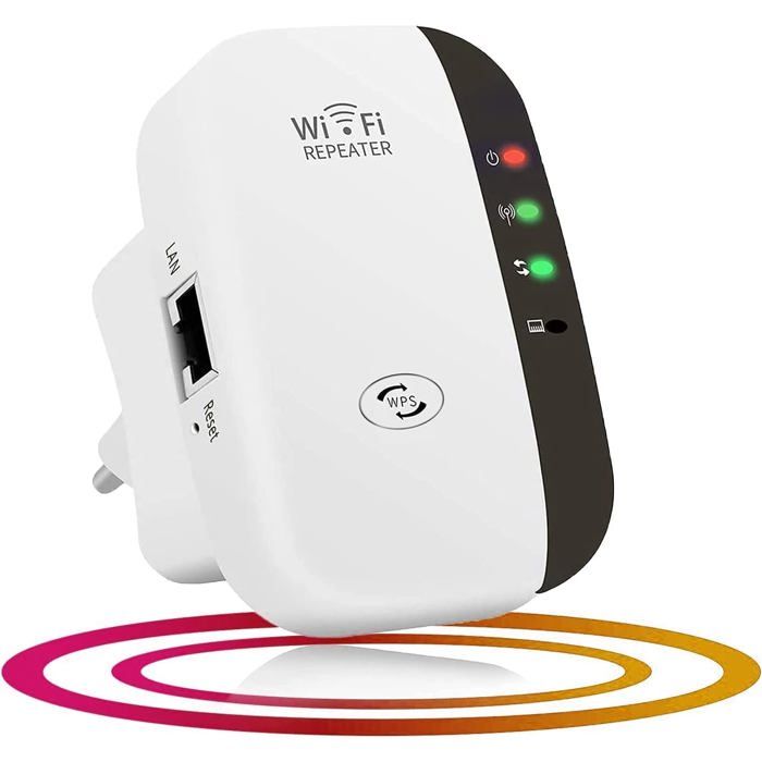 Amplificateur WiFi 300 Mbps 4 Antennes - Répéteur, Routeur Ou Point D'accès, Port Ethernet, Compatible Toutes Box - 6