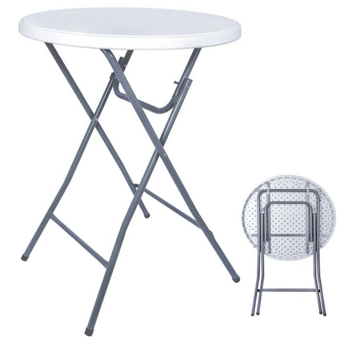 Table Mange Debout Pliante - Ø80 cm x H110 cm