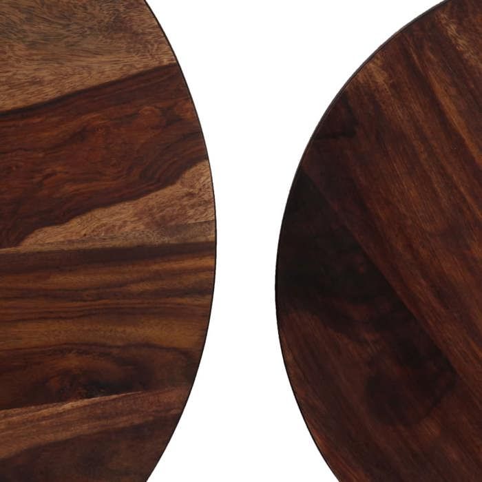 Ensemble de table basse [2 pcs] - NANAS - Petite tables de salon - - Bois massif 60x35cm 92660933149
