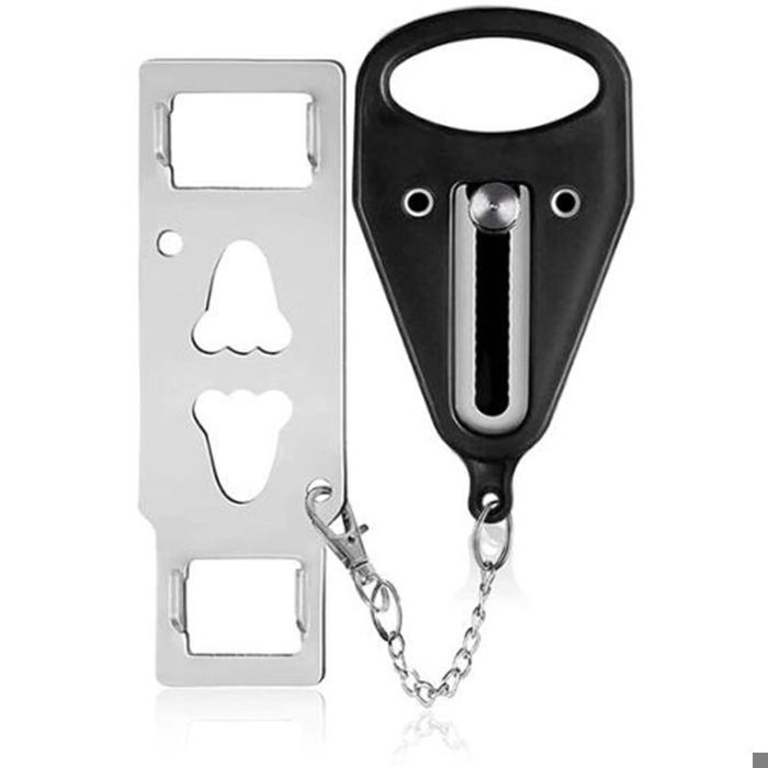 Serrure de Porte PortableBloque Porte VoyageVerrou de VoyageVerrou Portable de VoyageBloque Porte Hotel Portable AntivolUti