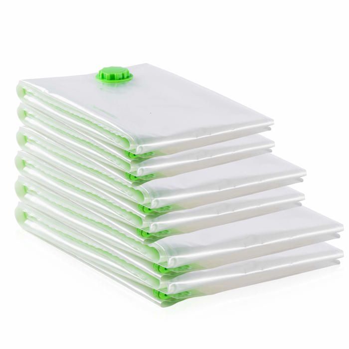 - Lot de 6 Sacs de Rangement Sous Vide (2XL 130x100 cm + 2L 110x80 cm + 2M 80x60 cm) Sacs Hermétiques pour Lot  HOUSSE DE RANGEMENT