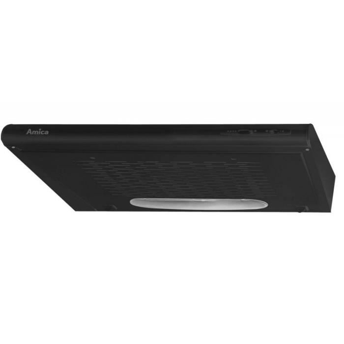 Hotte décorative - Amica - OSC5212B - Couleur Noir - Largeur 60 cm - Mode Evacuation