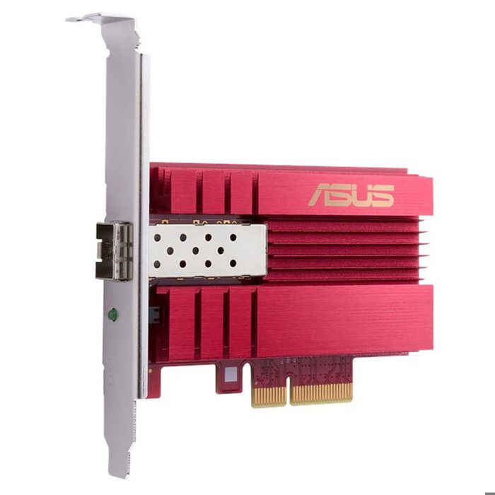 ASUS XG-C100F Adaptateur Réseau 10 Gigabit PCIe - Port SFP+ Fibre Optique Et DAC - Haute Performance