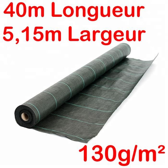 Toile De Paillage - Ecolog - 130g/m2 - Largeur 1,38m - Longueur 5m