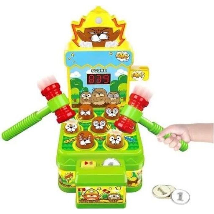 Jeu de la Taupe, Mini Jeu d'arcade électronique, Jouets Musicaux,Jeu