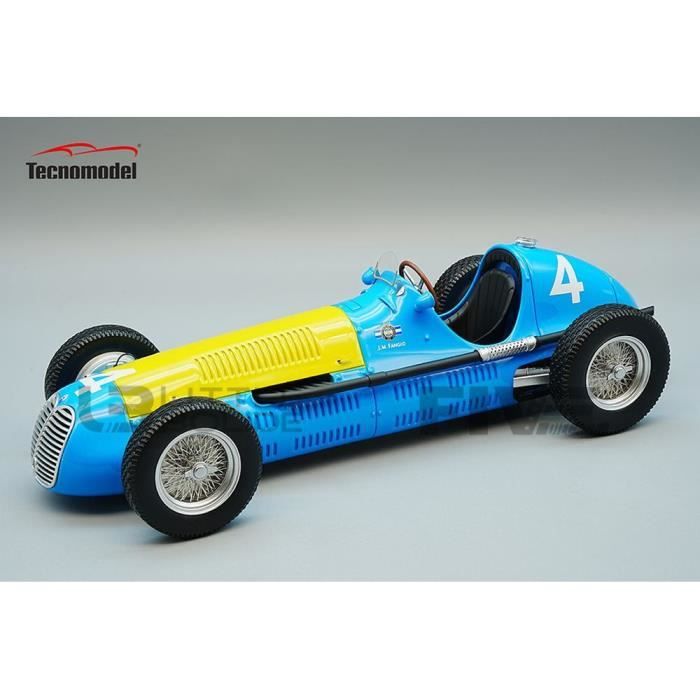 Voiture Miniature de Collection - TECNOMODEL MYTHOS 1/18 - MASERATI F1 4  CLT - Winner Pau GP 1949 - Blue / Yellow - TM18181C - Cdiscount Jeux -  Jouets