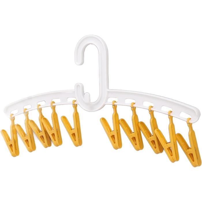 Etendoir Linge Interieur Exterieur,Étendoir Chaussette Séchoir Tourniquet Chaussettes 360°Rotatif Étendoir Chaussettes Plastique Séchoir avec 24Pinces | Leroy Merlin