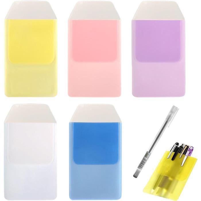 Lot De 3 Porte-stylos En Métal Avec Clip De Poche Pour Uniforme De