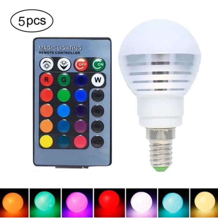 Ampoule led couleur changeante avec lampe led rgb