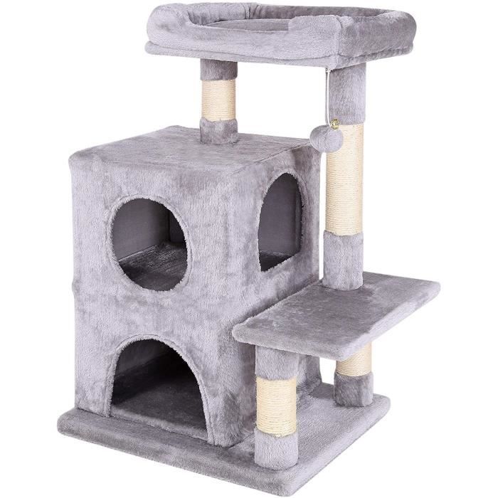 Arbre A Chat Arbre A Chat Gris Clair Hauteur 80 Cm Cdiscount Animalerie Arbre A Chat Arbre A Chat Gris Clair Hauteur 80 Cm Cdiscount Animalerie