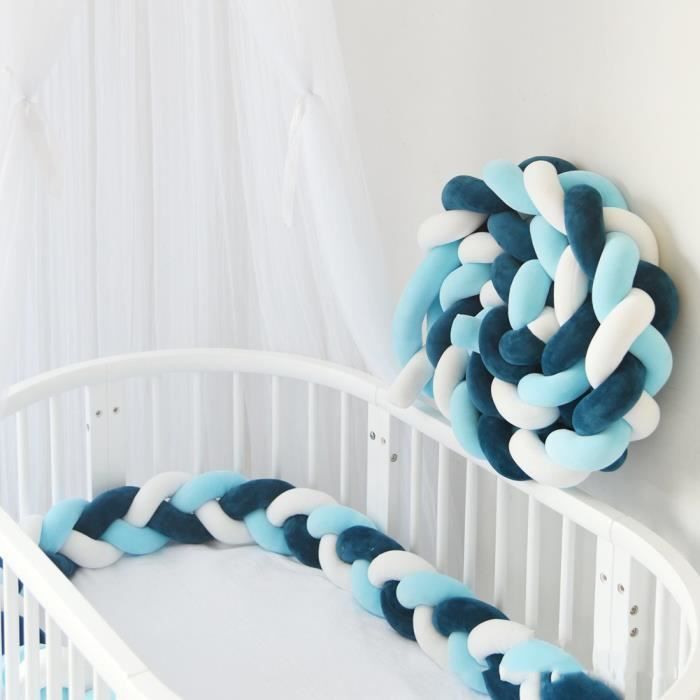 Tour De Lit Bebe Coussin Serpent Coussin Tresse Pare Chocs Protection Bebe Securite Tour De Canape Protection Chambre Decor 2m Cdiscount Pret A Porter