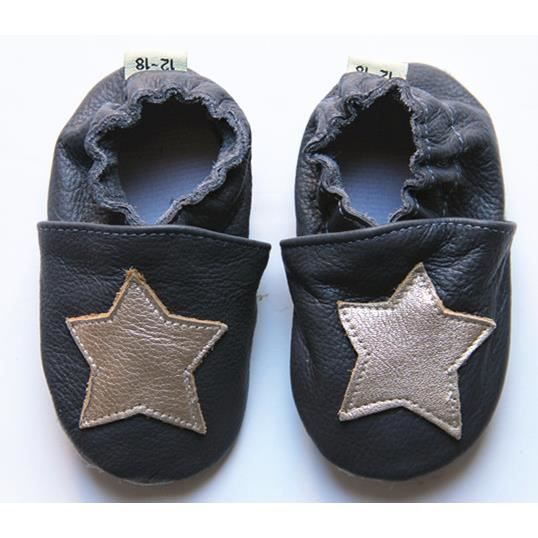 Chaussures Bébé En Cuir Souple – 6-12 Mois, Confortables Et Mignonnes !