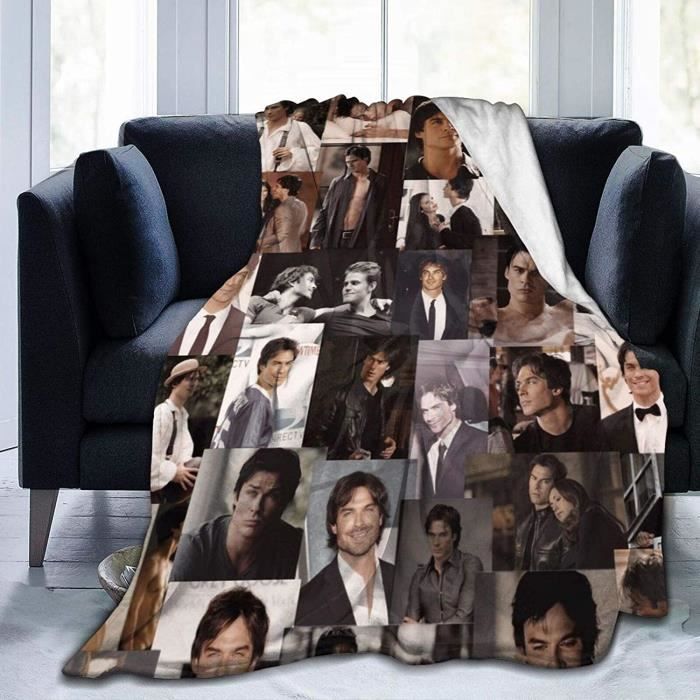 Damon Stefan Salvatore Blanket Diaries Elena Brothers Love Poster