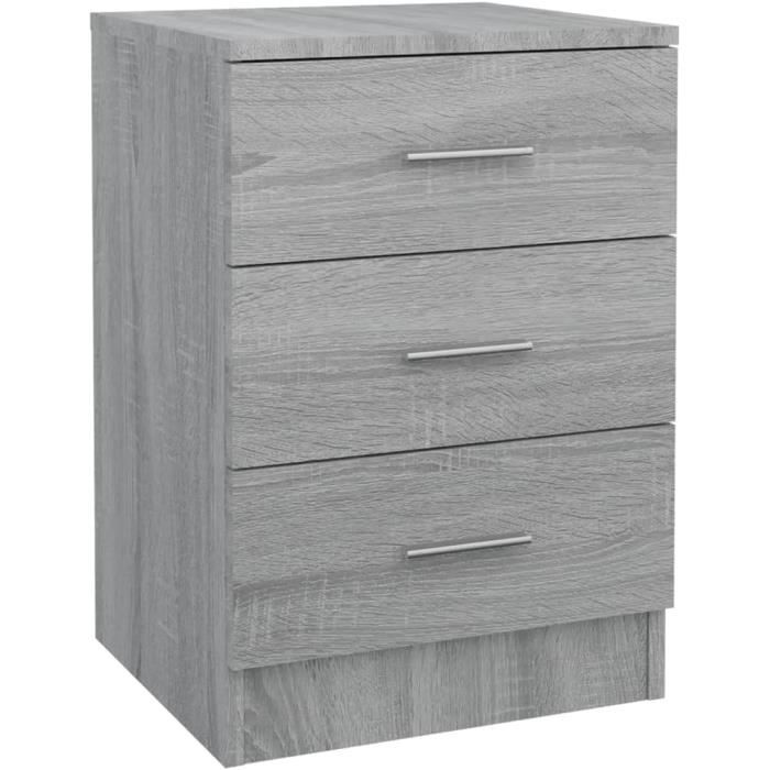 Table de Chevet vidaXL Table de Chevet, Armoire de Lit avec Pieds, Table de Nuit avec Rangement, Armoire de Nuit Chambre, Moderne, Gris et 358583 Table de Chevet vidaXL Table de Chevet, Armoire de Lit avec Pieds, Table de Nuit avec Rangement, Armoire de Nuit Chambre, Moderne, Gris et 358583
