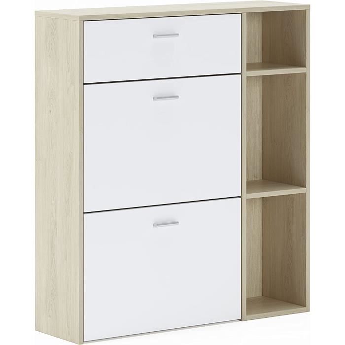 Skraut Home Meuble à Chaussures Wind, Couleur Structure Puccini