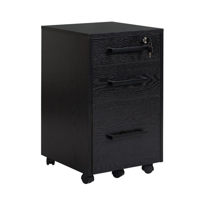 Organiseur Bureau Bois EXERZ 5 Tiroirs - Rangement Papeterie, Stylos, Courrier - Design Vintage