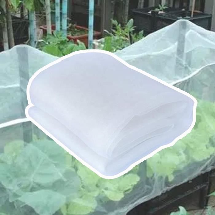 Filet De Protection Jardin 3x8 M - Maille Fine Anti-insectes Et Oiseaux, Résistant Aux UV, Avec 10 Clips - 4