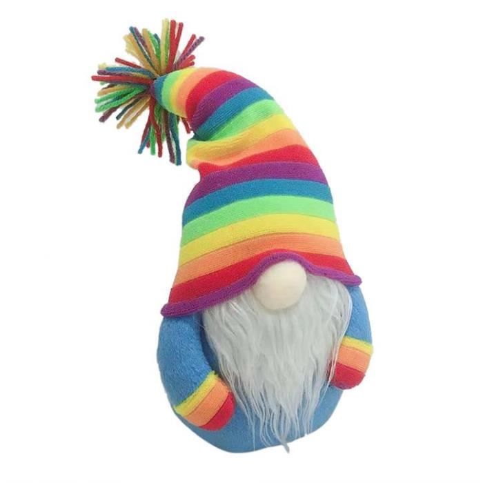 ACAREY Lot De 2 Lutins Décoratifs D'automne Avec Lumière - Décoration D' Automne - Grand Lutin En Peluche - 35 Cm - Décoration D'Halloween Avec LED - Décoration De Noël - Figure Récolte