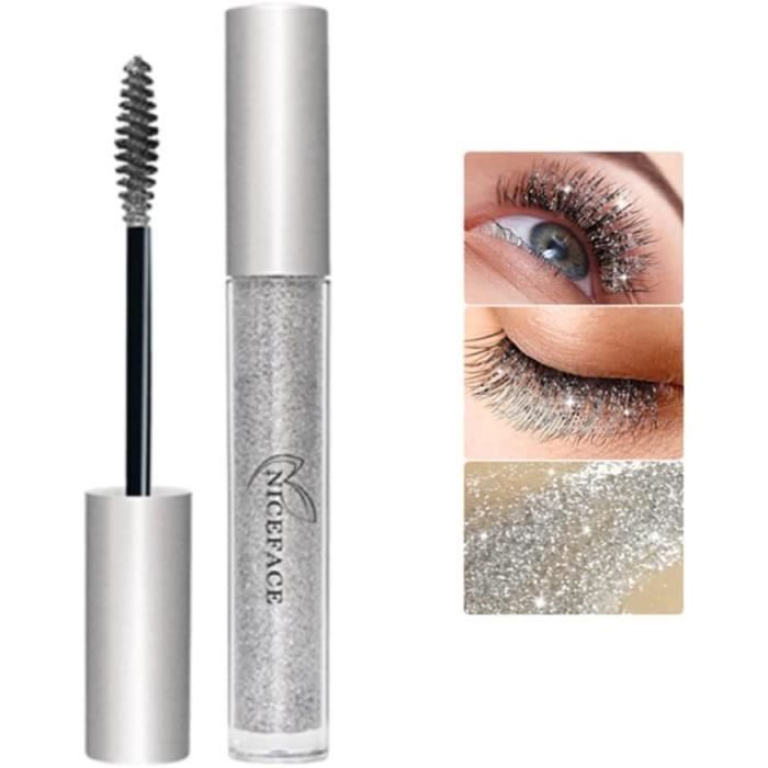 4D Glitter Lash Mascara, Diamond Glitter Mascara, Quick Dry Long