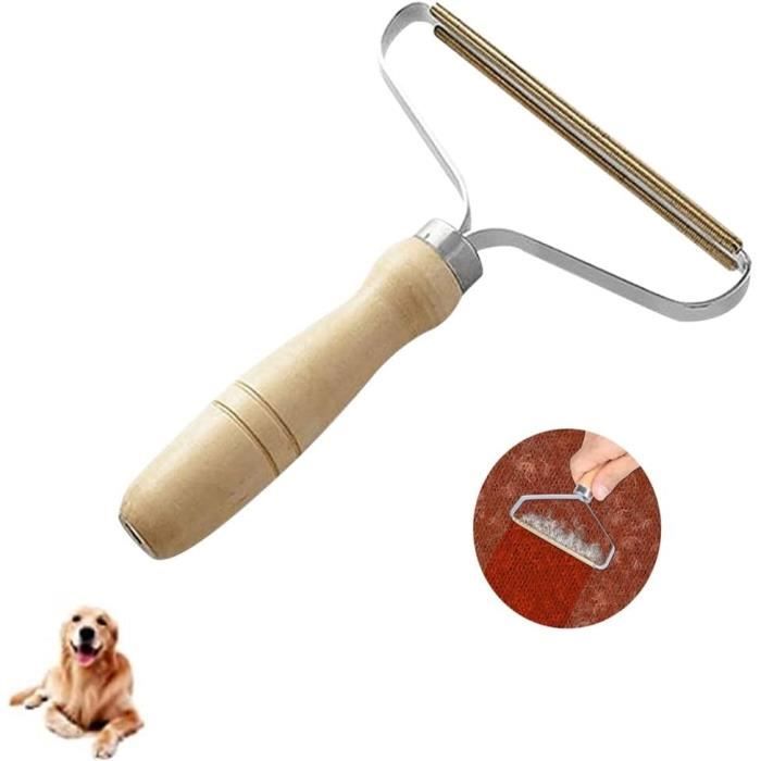 Kit 2 En 1 Anti-poils Animaux PWEZON - Raclette 152cm Ajustable + Brosse Pour Vêtements/tapis