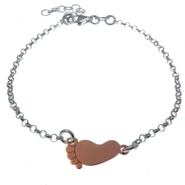 Bracelet Avec Pied De Bebe En Cadeau Maman Argent 925 Achat Vente Bracelet Gourmette Bracelet Avec Pied De Bebe En Argent Argente Soldes Des Le 30 Juin Cd