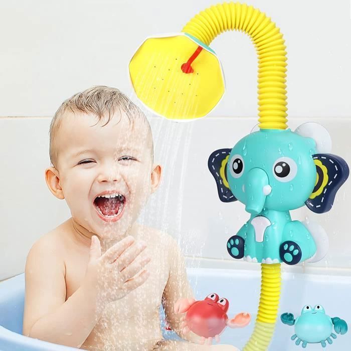 Jouet Bain, Douchette Bain Éléphant de Mesure de la température, Jouet de  Bain Bebe avec Fonction d'alarme de température élevée de l'eau, Baignoire  Jeu de Piscine Jouets, Cadeau bébé de 0 à