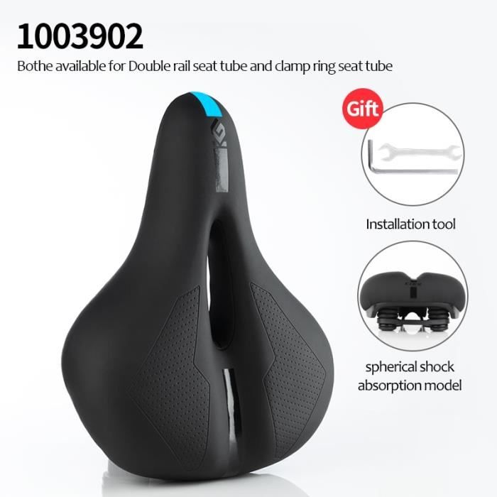 Selle de vélo pour fee confortable – Large Siège de vélo avec coussin