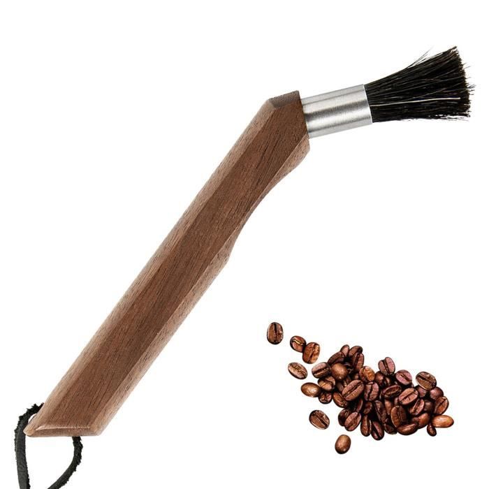 Brosse Nettoyage Moulin à Café Avec 2 Chiffons Microfibre - Entretien Parfait Machine à Café