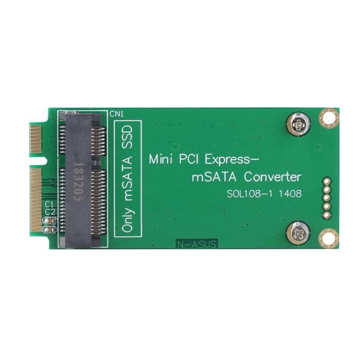 Adaptateur MSATA Vers MicroSATA - Pour Monter Un SSD MSATA Sur Un Port MicroSATA - Compatible 3.3V - 13