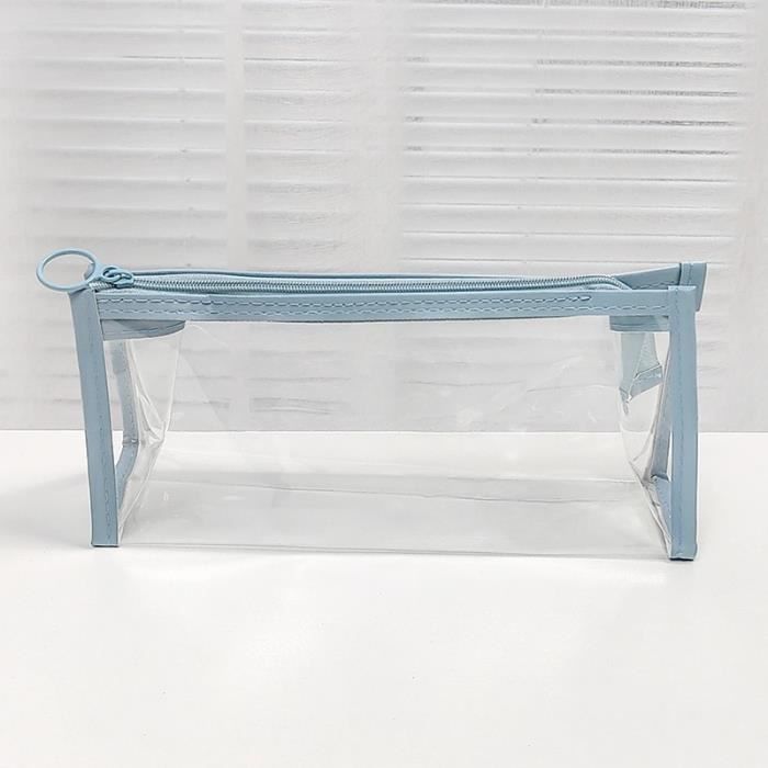 Lot De 6 Trousses à Crayons En Maille En Nylon Transparent Avec Fermeture éclair, Organiseur Portable Multifonction Pour Fournitures Scolaires, Accessoires De Voyage, Fournitures De Bureau, Noir