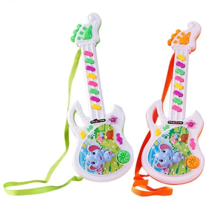 53x16,5x5cm Giplar Guitare électrique Musique Guitare électrique Enfants 4 Cordes Guitare Jouets Musicaux pour Enfants Garcon et Fille 3 Ans 