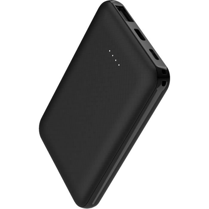 Batterie de secours USB A+C 5000 mAh FastCharge Noir Bigben