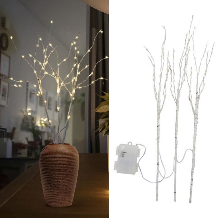 BMOT LED Lumineuses Branches éclairées 3 pièces avec 70 LEDs