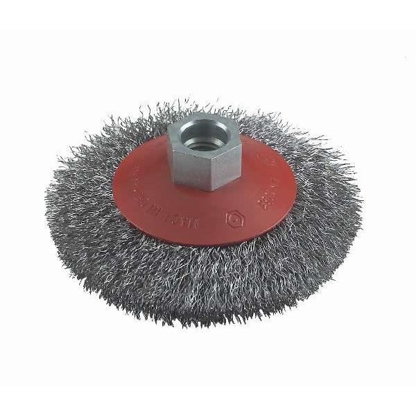 Brosse conique - BOSCH - Ø 100 mm - Fils dacier - Nettoyage efficace - Pour surfaces métalliques