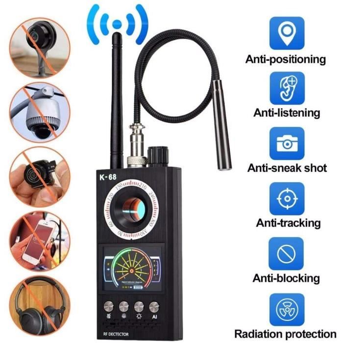Détecteur De Caméras Espions Et Micros - Scanner RF Sans Fil 4 En 1