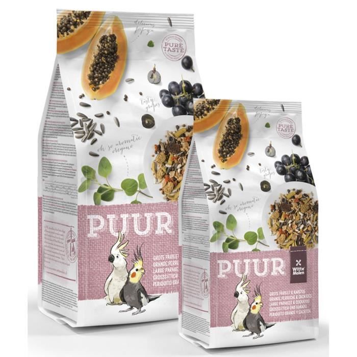 Comparer les prix de Friandise pour perruches et cacaotès Witte Molen Puur