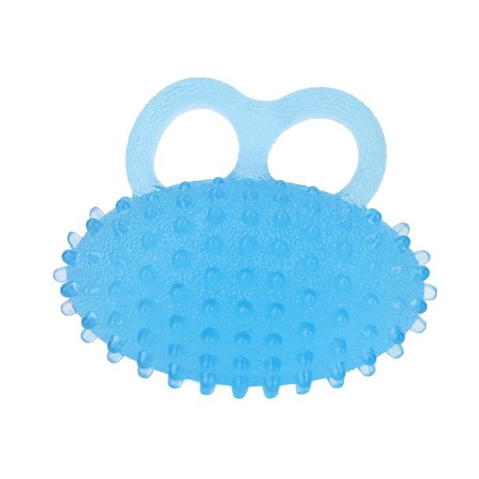 Lot De 2 Balles De Préhension Souples Pour Exercices De Main - Rééducation AVC Et Musculation Des Doigts - Diamètre 7 Cm - Jaune Et Bleu - 12