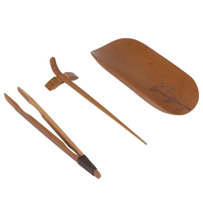 EJ.life Bamboo Tea Set, Tea Scoop, Tea Scoop Set for Office Home